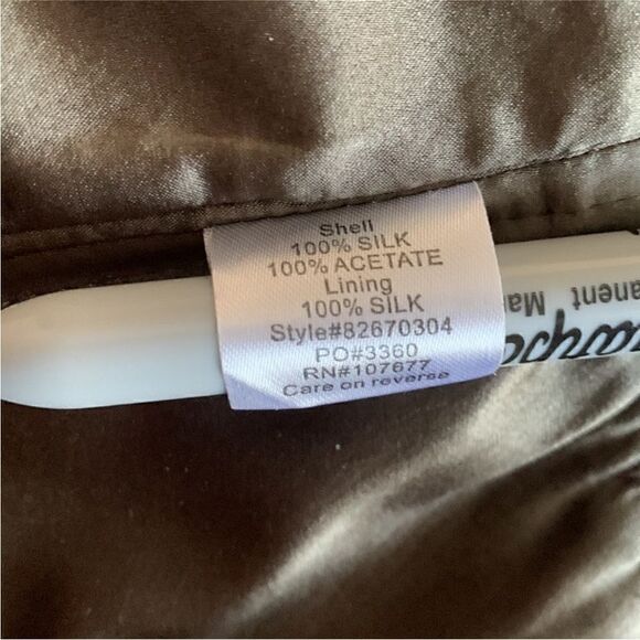 Alice and Olivia Olive Green Silk Draped Halter Midi Dress| Size M - Picture 7 of 11